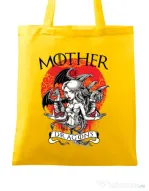 Sacosa din panza Mother of dragons Galben