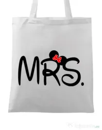 Sacosa din panza Mrs Minnie Alb
