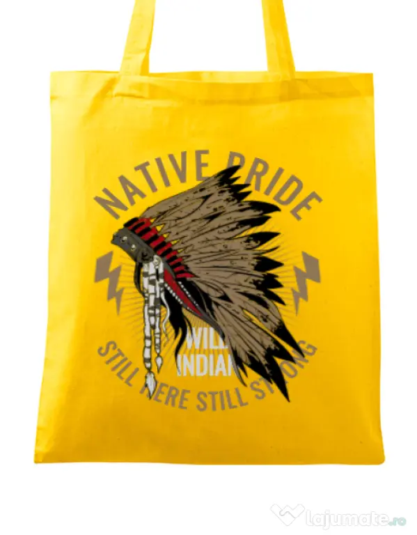 Sacosa din panza Native pride Galben