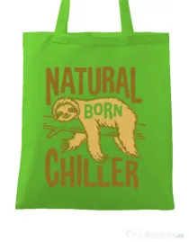 Sacosa din panza Natural born chiller Verde mar