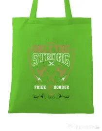 Sacosa din panza Only The Strong Verde mar