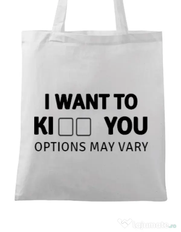 Sacosa din panza Options may vary Alb