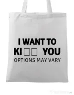 Sacosa din panza Options may vary Alb