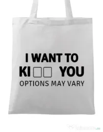 Sacosa din panza Options may vary Alb