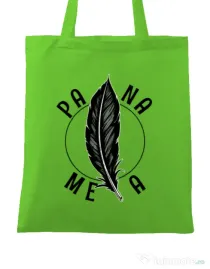 Sacosa din panza Pana mea Verde mar