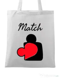 Sacosa din panza Perfect match Alb