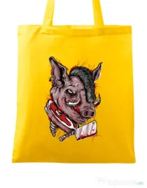 Sacosa din panza Pig Saw Galben