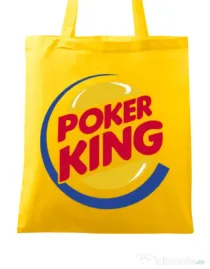 Sacosa din panza Poker King Galben