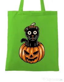 Sacosa din panza Pumpcat Verde mar