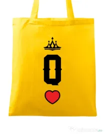 Sacosa din panza Queen Galben