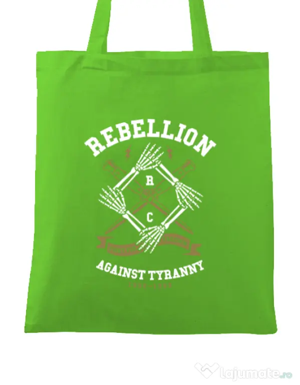 Sacosa din panza Rebellion Verde mar