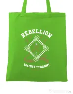 Sacosa din panza Rebellion Verde mar