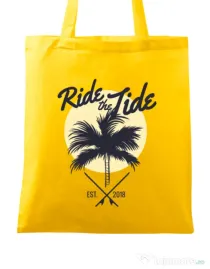 Sacosa din panza Ride the tide Galben