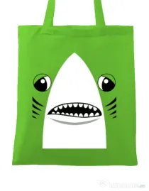 Sacosa din panza Shark suit Verde mar