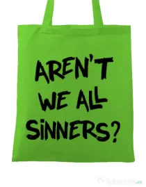 Sacosa din panza Sinners Verde mar