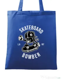Sacosa din panza Skateboard Bomber Albastru regal