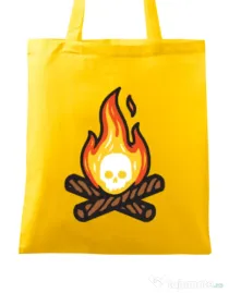 Sacosa din panza Skullfire Galben