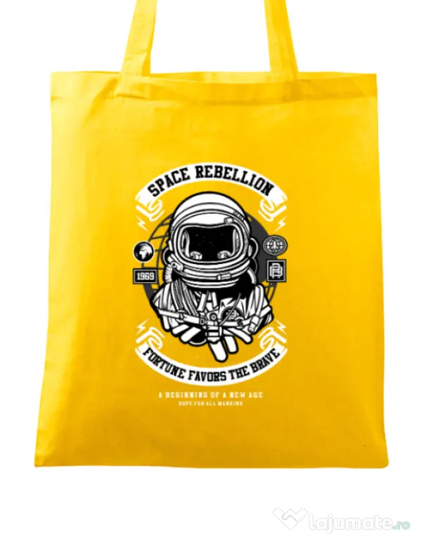 Sacosa din panza Space Rebellion Galben
