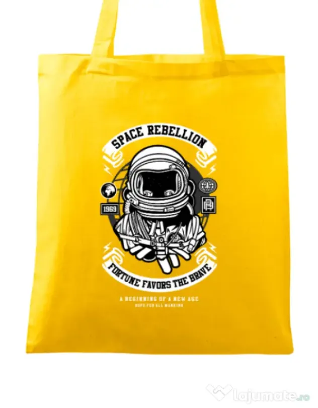 Sacosa din panza Space Rebellion Galben