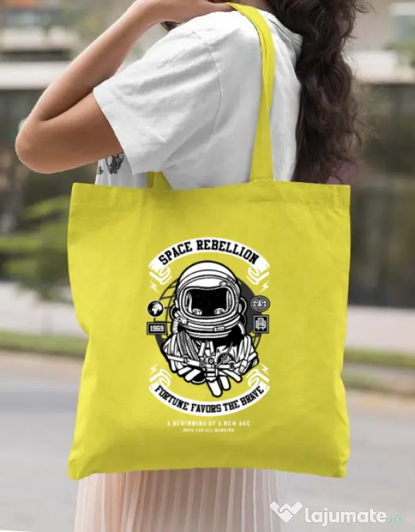 Sacosa din panza Space Rebellion Galben