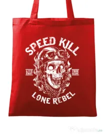 Sacosa din panza Speed kill Rosu