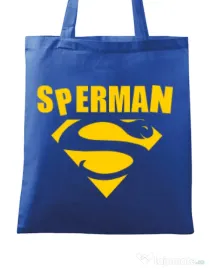 Sacosa din panza Sperman Albastru regal