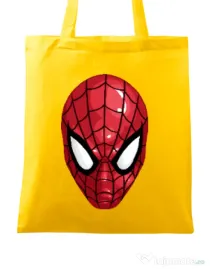 Sacosa din panza Spiderman mask Galben