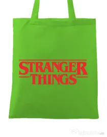 Sacosa din panza Stranger things Verde mar