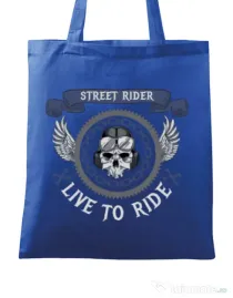 Sacosa din panza Street rider Albastru regal