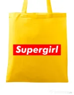 Sacosa din panza Supergirl Galben