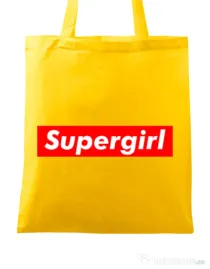 Sacosa din panza Supergirl Galben