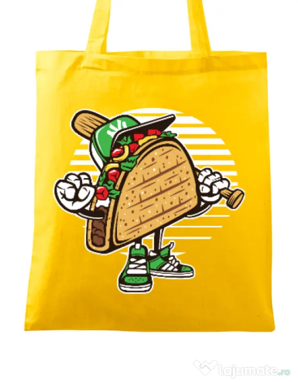 Sacosa din panza Taco Galben