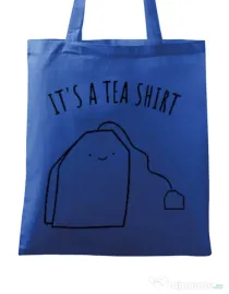 Sacosa din panza Tea shirt Albastru regal