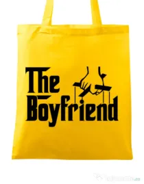Sacosa din panza The boyfriend Galben