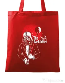 Sacosa din panza The darkfather Rosu