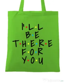 Sacosa din panza There for you Verde mar