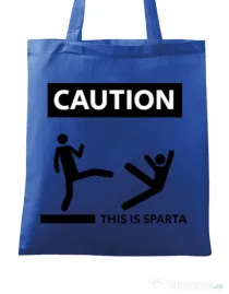 Sacosa din panza This is Sparta Albastru regal