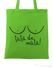 Sacosa din panza Tits Verde mar