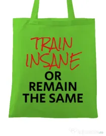 Sacosa din panza Train insane Verde mar