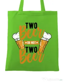Sacosa din panza Two beer Verde mar