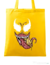 Sacosa din panza Venom pizza Galben