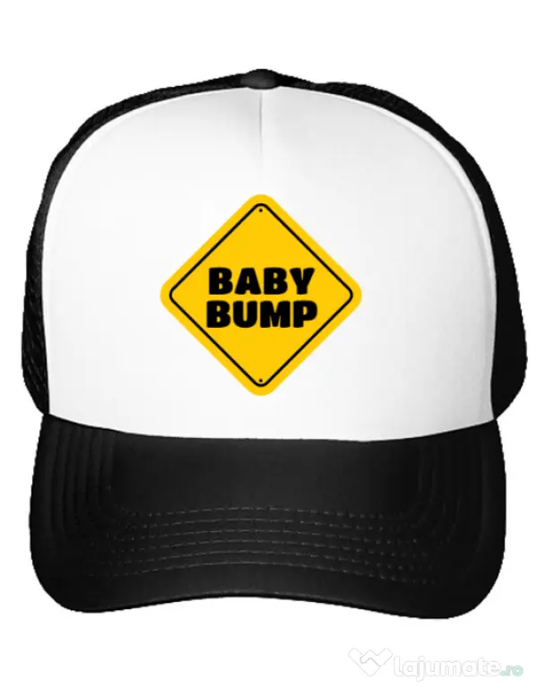 Sapca personalizata Baby bump Alb