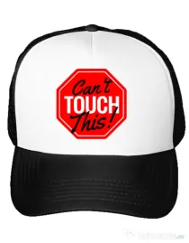 Sapca personalizata Can’t touch this Alb