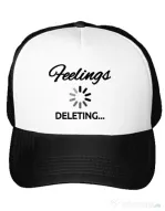 Sapca personalizata Deleting feelings Alb