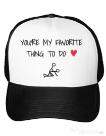 Sapca personalizata Favorite thing Alb