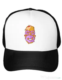 Sapca personalizata Homer Donut Alb