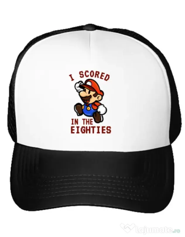 Sapca personalizata I scored in the eighties Alb