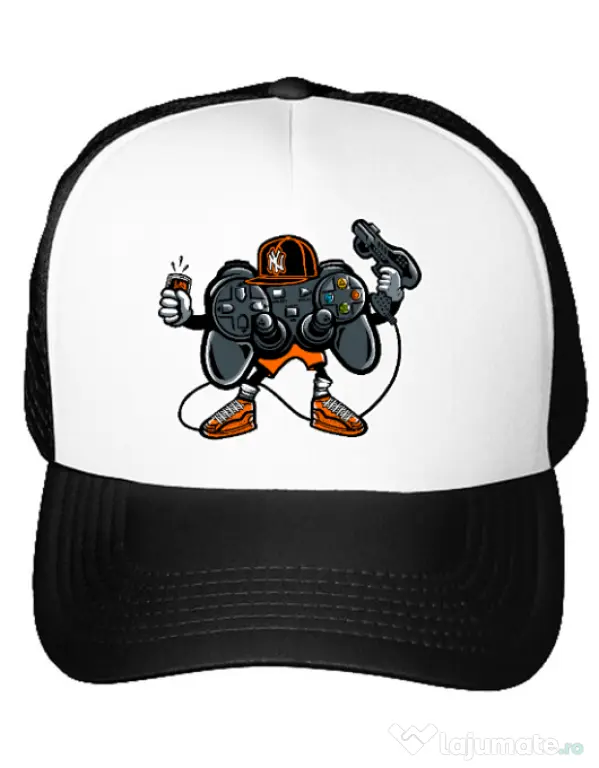 Sapca personalizata Lets play Alb
