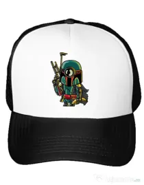 Sapca personalizata Minion Boba Fett Alb