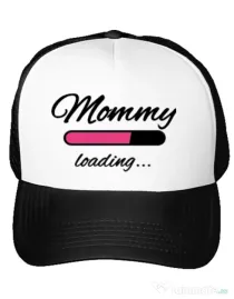 Sapca personalizata Mommy loading Alb
